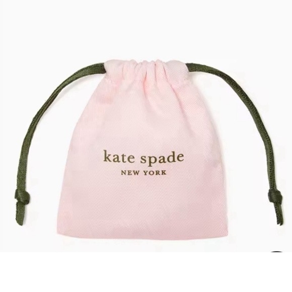 NWT Color Dark Pink Kate Spade Everyday Earrings + Dust Bag! MSRP $49 - Picture 2 of 2